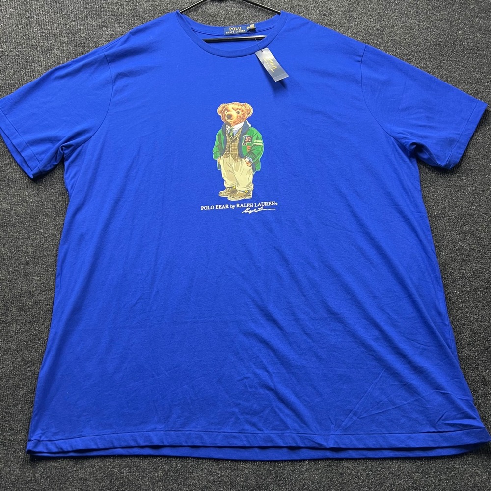 Polo Ralph Lauren Polo Bear T-Shirt Blue 3XLT Tall Fit NWT 2812